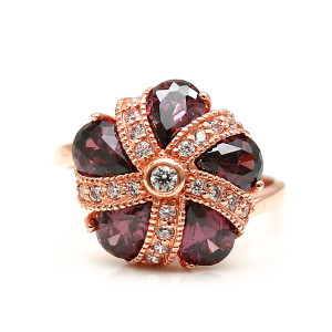 俄罗斯紫金皇冠戒指