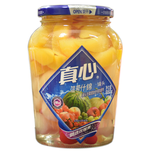 直心罐头 杂果 梨桃 温带什锦 罐头