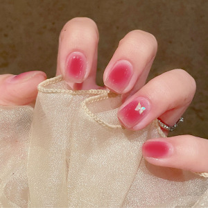 指甲贴片美甲成品短款软