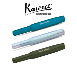 现货德国卡维克KAWECO彩虹白钢笔收藏家限定款树脂不锈钢尖代购