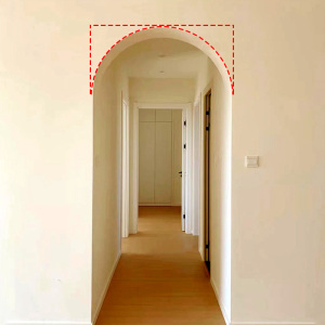 定制半圆弧形门造型垭口门套高密度泡沫拱门梁托过道替代石膏阴角