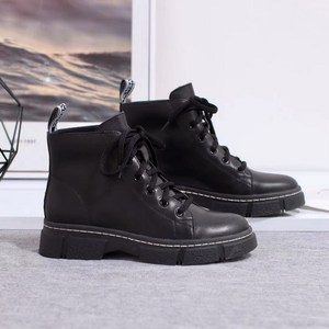 意尔斯登品牌女鞋2020冬季新款头层牛皮单皮马丁靴2020-116