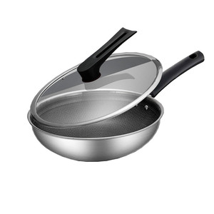 美的304不锈钢炒锅