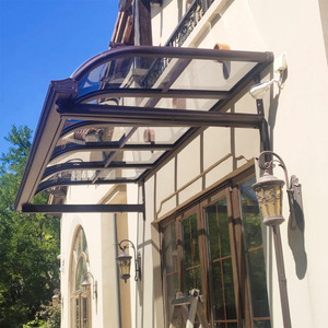 铝合金雨棚屋檐家用户外防雨阳光棚庭院阳台遮阳棚门上遮雨棚别墅