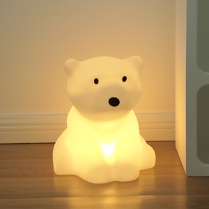 北极熊落地灯卡通台灯儿童房卧室床头灯创意小夜灯可爱动物北欧风