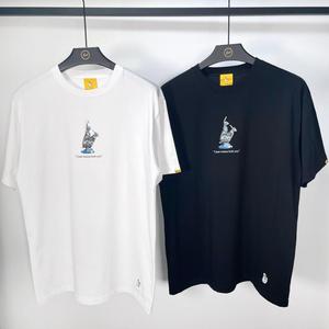 fr2陈冠希日本限定两只兔子铜像奖杯短袖t恤男女宽松休闲百搭潮牌