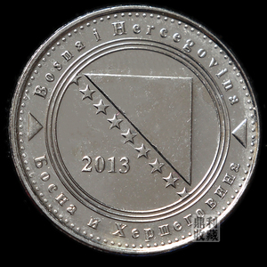 全新袋拆 波黑5芬尼 年份随机18mm 欧洲外国硬币钱币外币真币收藏