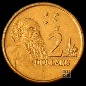 满30包邮 澳大利亚2元铜币 土著人20.4mm 大洋洲外国硬币钱币外币