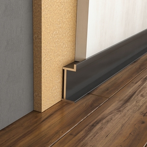 持雍金属踢脚线暗装地脚线地角线石膏板收口条墙面贴隐藏陶瓷收口