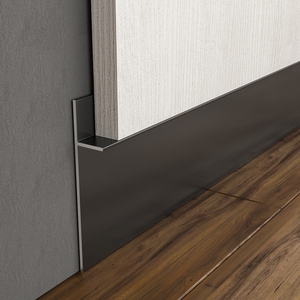持雍隐形踢脚线自粘墙贴踢脚线嵌入式暗装地脚线铝合金收边条瓷砖