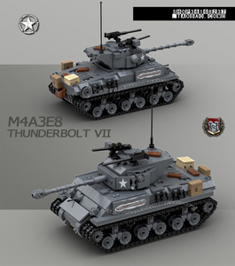 lego乐高moc电子图纸 军事系列 二战m4a3e8谢尔曼坦克 霹雳七 pdf