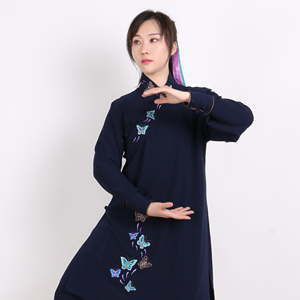 剑隆高档绣花太极服图片