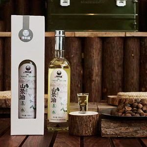 广西特产巴马有机纯正山茶油物理压榨一级茶籽油天然食用油500ml