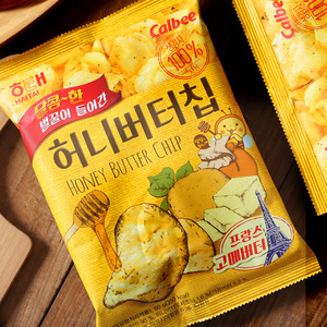 韩国进口海太卡乐比薯片蜂蜜黄油味休闲食品小吃解馋联名款小零食