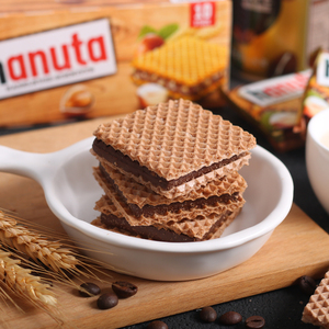 意大利进口费列罗hanuta榛子巧克力夹心威化饼干休闲办公点心零食