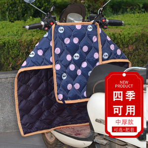 电动车挡风被春秋防水双面防风电瓶车电摩踏板防晒遮阳罩四季通用