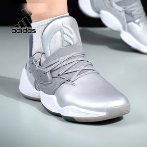 阿迪达斯男子篮球鞋 harden vol.4 gca 哈登4代银色比赛鞋 fw9482