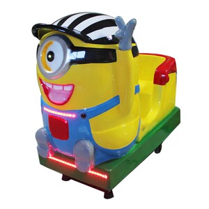 2018年新款玻璃钢小黄人儿童投币摇摆机/摇摇车/摇摆车