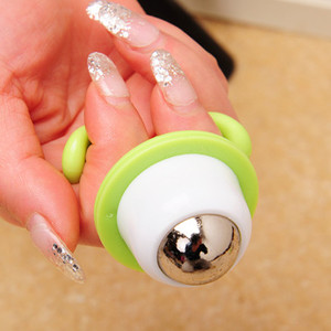 手持花苗圆形滚珠按摩器身体穴位推拿经络刷肌肉腰腿部肩颈椎家用