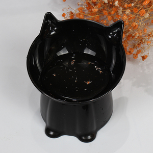 猫碗塑料猫粮碗狗碗猫食盆猫咪饭碗饭盆大口径水碗斜口碗宠物用品