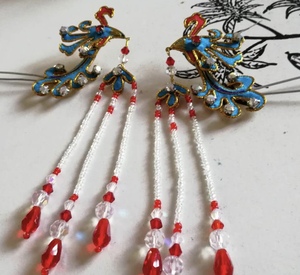 戏曲头饰越剧京剧黄梅戏头饰仿点翠点稠凤头单个价