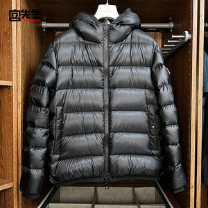[宫先生代购]moncler  蒙口黑色拉链羽绒服 男 1a00097