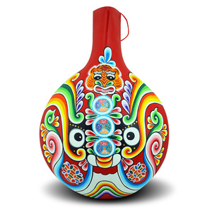 陕西特色旅游纪念品非遗凤翔马勺脸谱中国风祈福纳祥居家装饰挂件