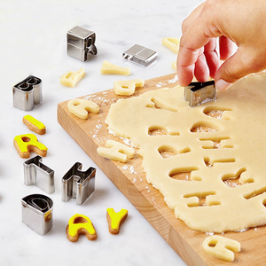 26英文字母模具数字模具烘焙手工馒头模不锈钢造型面片饼干模包邮