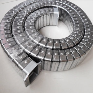 dgt 导管防护套 全封闭式电缆保护套金属拖链,线缆保护套矩形软管