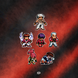 tlp套贴 街机单机游戏kof拳皇97格斗疯八神大蛇莉安娜像素版贴纸