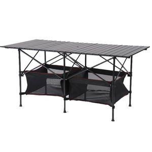 长条铝桌 自驾游升降桌 户外折叠铝合金桌 自驾游桌露营野餐桌