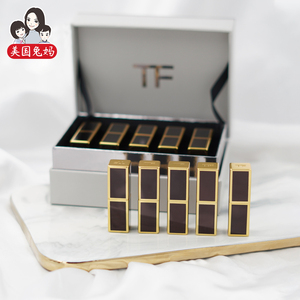 美国直邮 tom ford限量tf黑管迷你五色口红礼盒套装1g*5支 到25/9