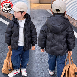 史努比韩国童装女童羽绒服加厚中厚款2023新款儿童冬装外套男儿童