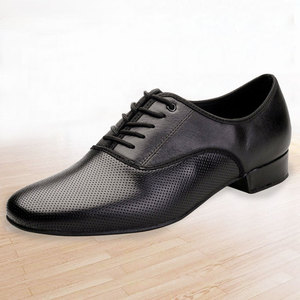 丹宝罗透气摩登舞鞋男华尔兹广场舞蹈鞋中老年交谊舞成人男士牛皮