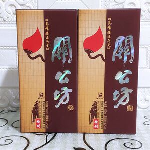 两瓶 42度关公坊精制酒 500ml/瓶特价促销纸关公正品特价送手提袋