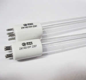 雪莱特水处理紫外线消菌灯ZW14D15W-Z287单端四针饮水机消毒灯管