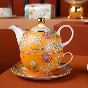 TAOXI桃喜 英式下午茶具套装陶瓷茶壶子母壶杯碟高颜值茶具送礼
