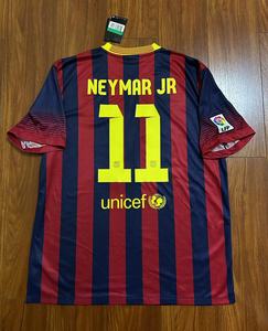 13/14巴塞罗那巴萨主场球迷版球衣足球服 连正版11号内马尔印字