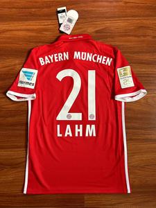 拜仁慕尼黑16/17主场球衣足球服 连拉姆 基米希全套元年德甲字章