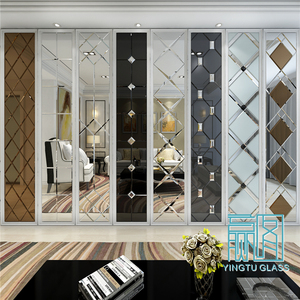 定制客厅餐厅卧室沙发墙银镜灰镜茶镜黑镜车边玻璃艺术拼镜背景墙