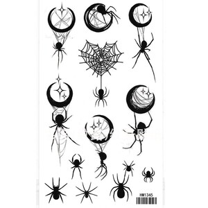 纹身贴蜘蛛