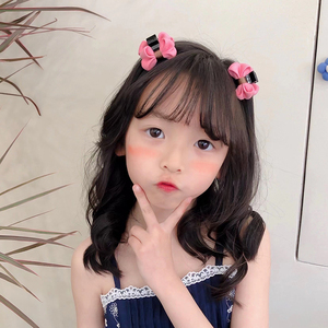 春夏法式女孩蝴蝶结抓夹超仙甜美刘海前额发夹小号发抓侧边夹子韩