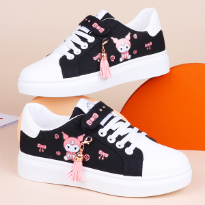 女童鞋2022春款小学生软底帆布鞋儿童可爱洋气板鞋中大童单鞋女鞋