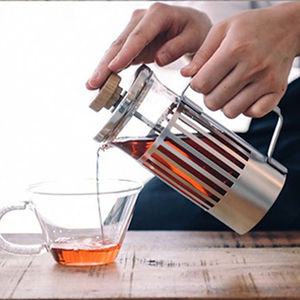 【清仓】日本HARIO橄榄木法压壶不锈钢玻璃壶 浸泡式咖啡壶咖啡杯