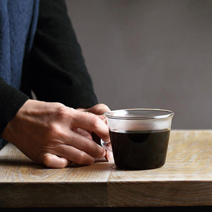 日本KINTO CAST日式超薄耐热玻璃咖啡杯小精致意式杯高档原创进口