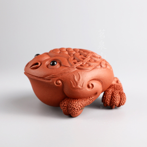 茗泉山庄 宜兴 张爱成 舞狮人 三足福 紫砂茶宠