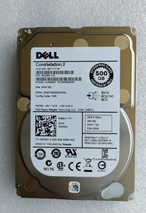 DELL/戴尔 ST9500620SS 055RMX 2.5寸 500G 7.2K SAS服务器硬盘