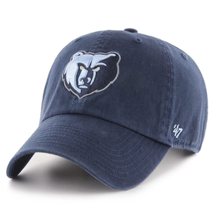 美国代购47brand孟菲斯灰熊队nba帽子弯檐帽鸭舌帽棒球帽可调