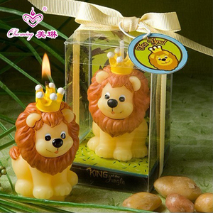 儿童生日派对生日蜡烛 创意工艺星座小蜡烛 狮子座狮子王气氛蜡烛
