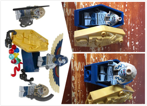 7327 埃及法老 乐高 人仔 飞行 木乃伊 pha005 胡狼神 法老棺材